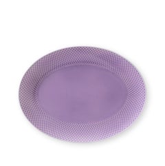 Rhombe Color Oval Serving Dish, Purple