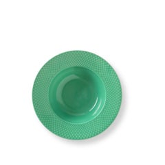 Rhombe Color Soup Plate, Green
