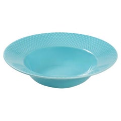 Rhombe Color Soup Plate, Turquoise