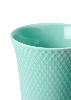 Rhombe Color Vase Aqua Porcelain