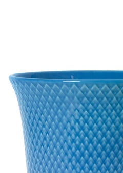 Rhombe Color Vase Blue Porcelain
