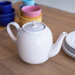 Rhombe Teapot, White