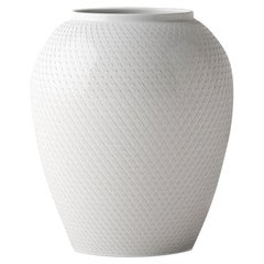 Rhombe Vase White Porcelain