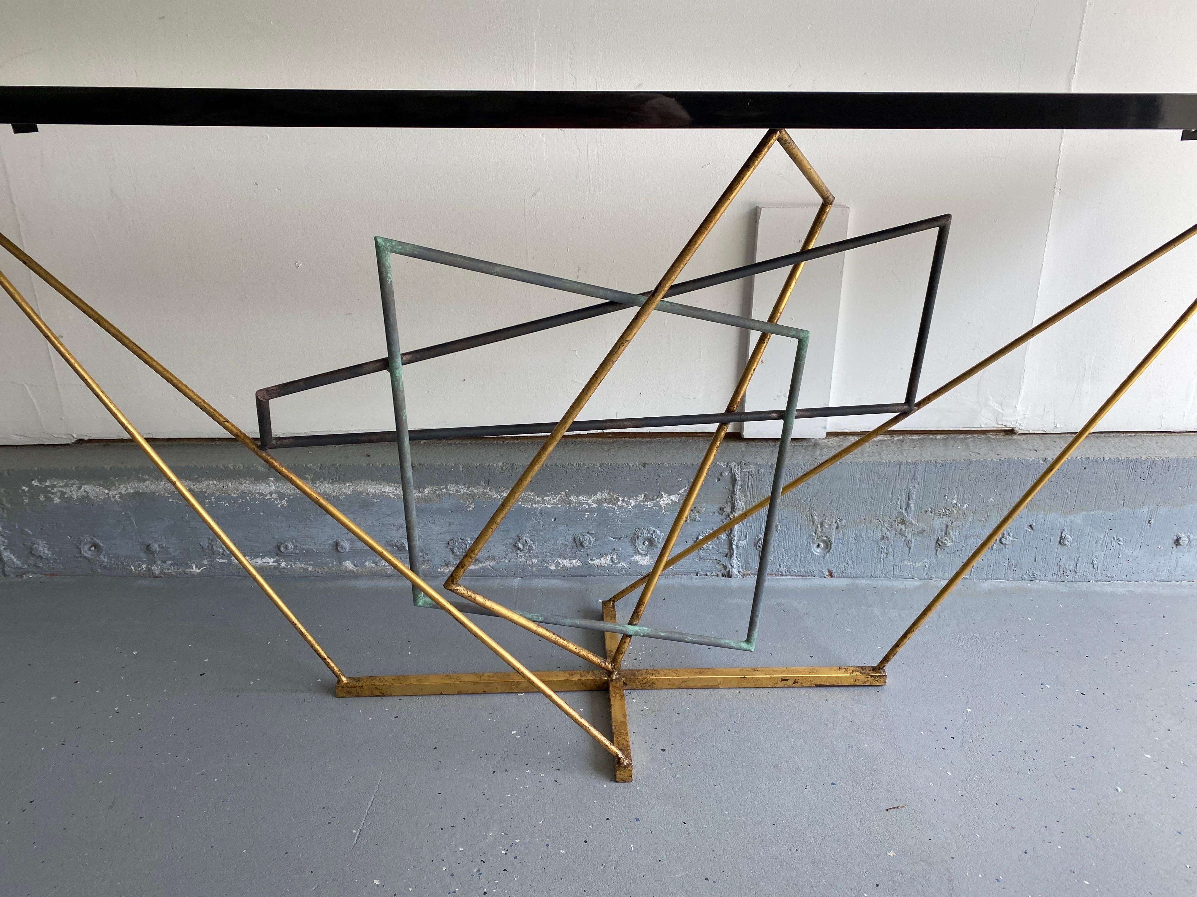 British  Rhomboid Console Table by Gareth Devonald Smith for Porta Romana For Sale