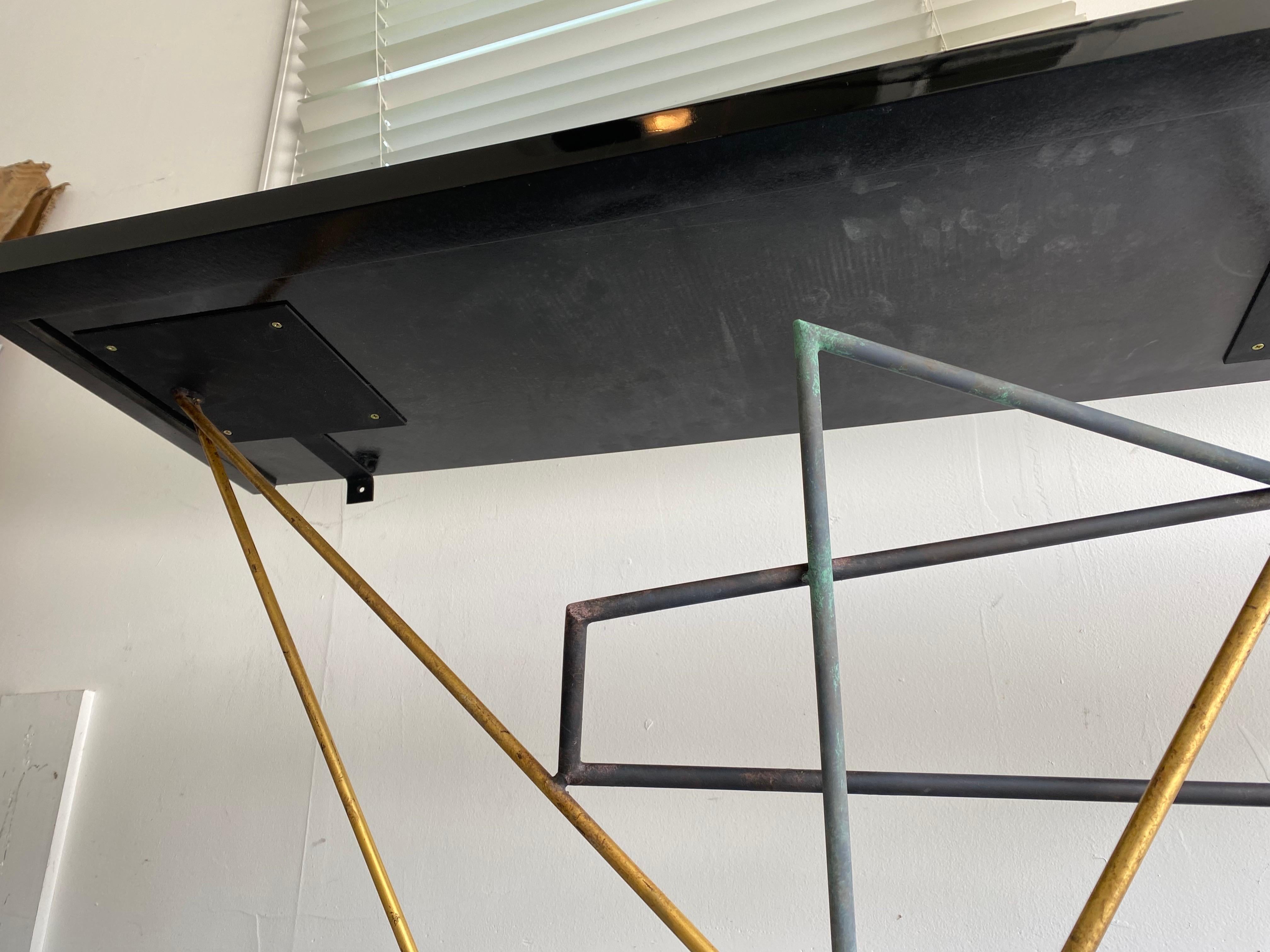 Contemporary  Rhomboid Console Table by Gareth Devonald Smith for Porta Romana For Sale