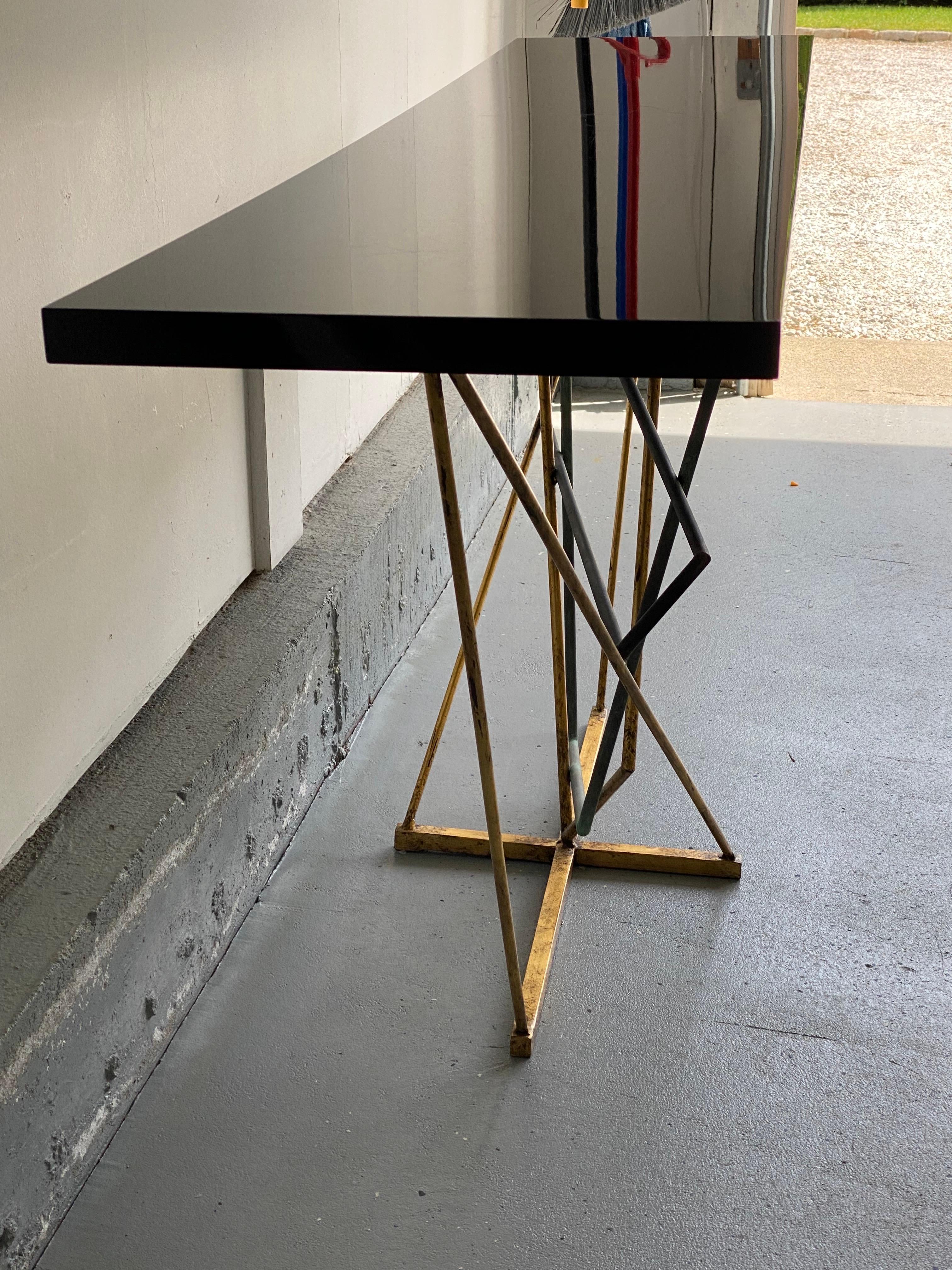  Rhomboid Console Table by Gareth Devonald Smith for Porta Romana For Sale 2