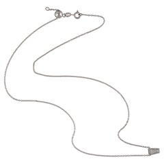 Rhombus Shaped Diamond Pendant Chain Necklace Made In 18k yellow Gold