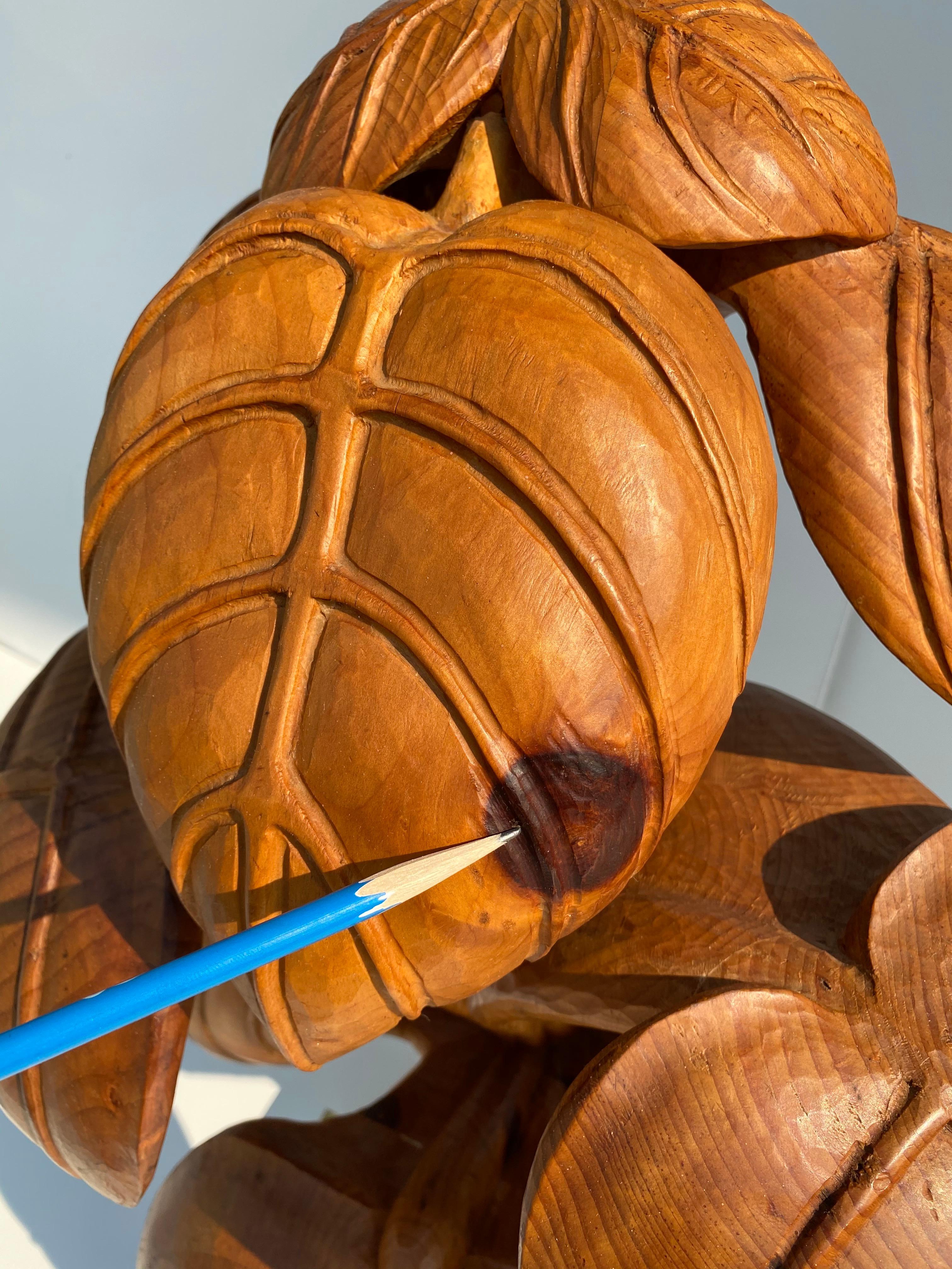 Fin du 20e siècle Lampe sculptée en forme de feuille de rhubarbe en vente