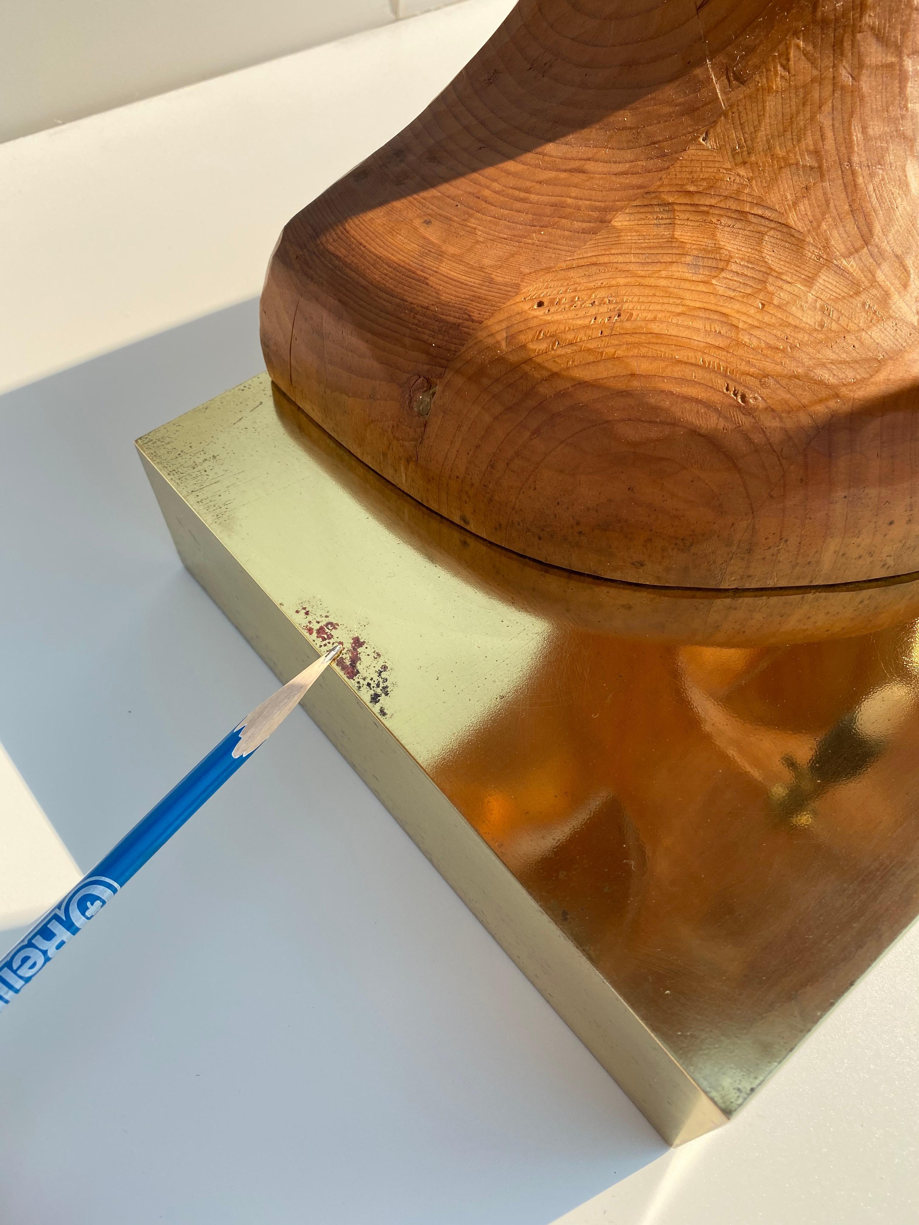 Lampe sculptée en forme de feuille de rhubarbe en vente 2