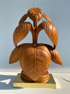 Rhubarb Leaf Sculpture Lamp