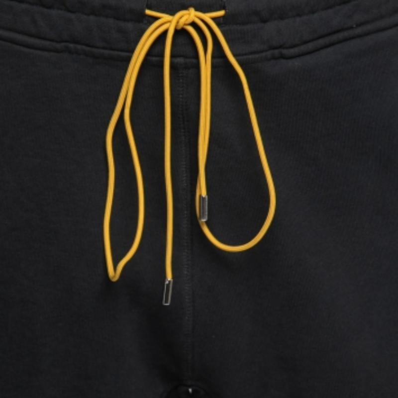 Nero Pantaloncini in cotone nero di Rhude M. in vendita