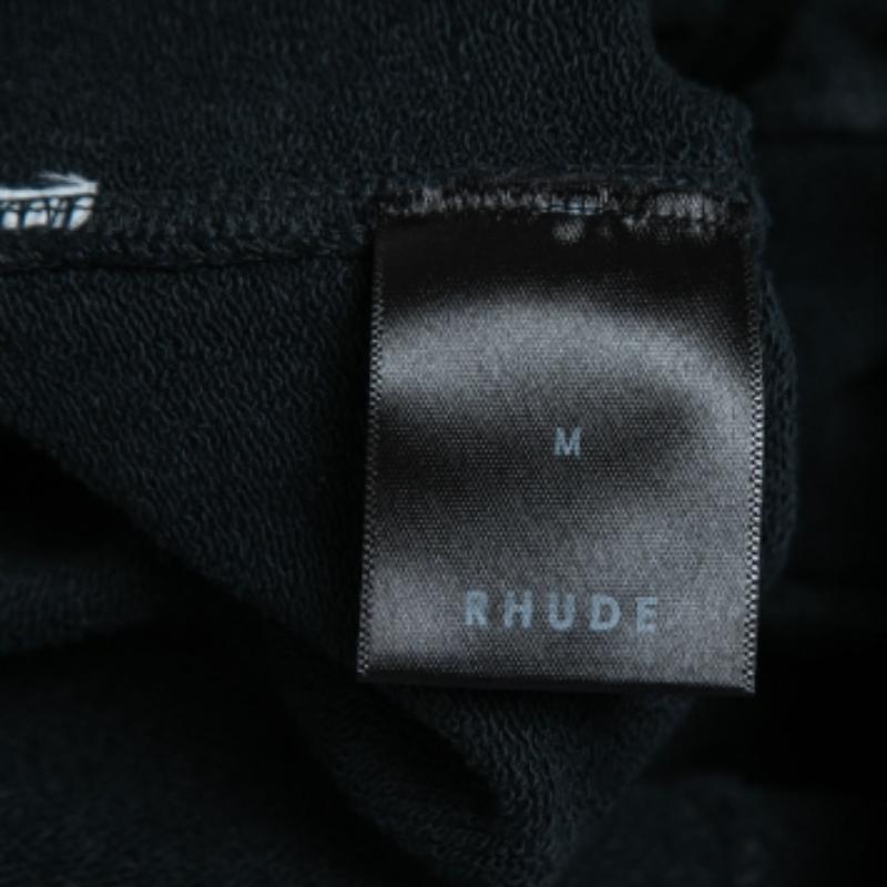 Pantaloncini in cotone nero di Rhude M. in vendita 1