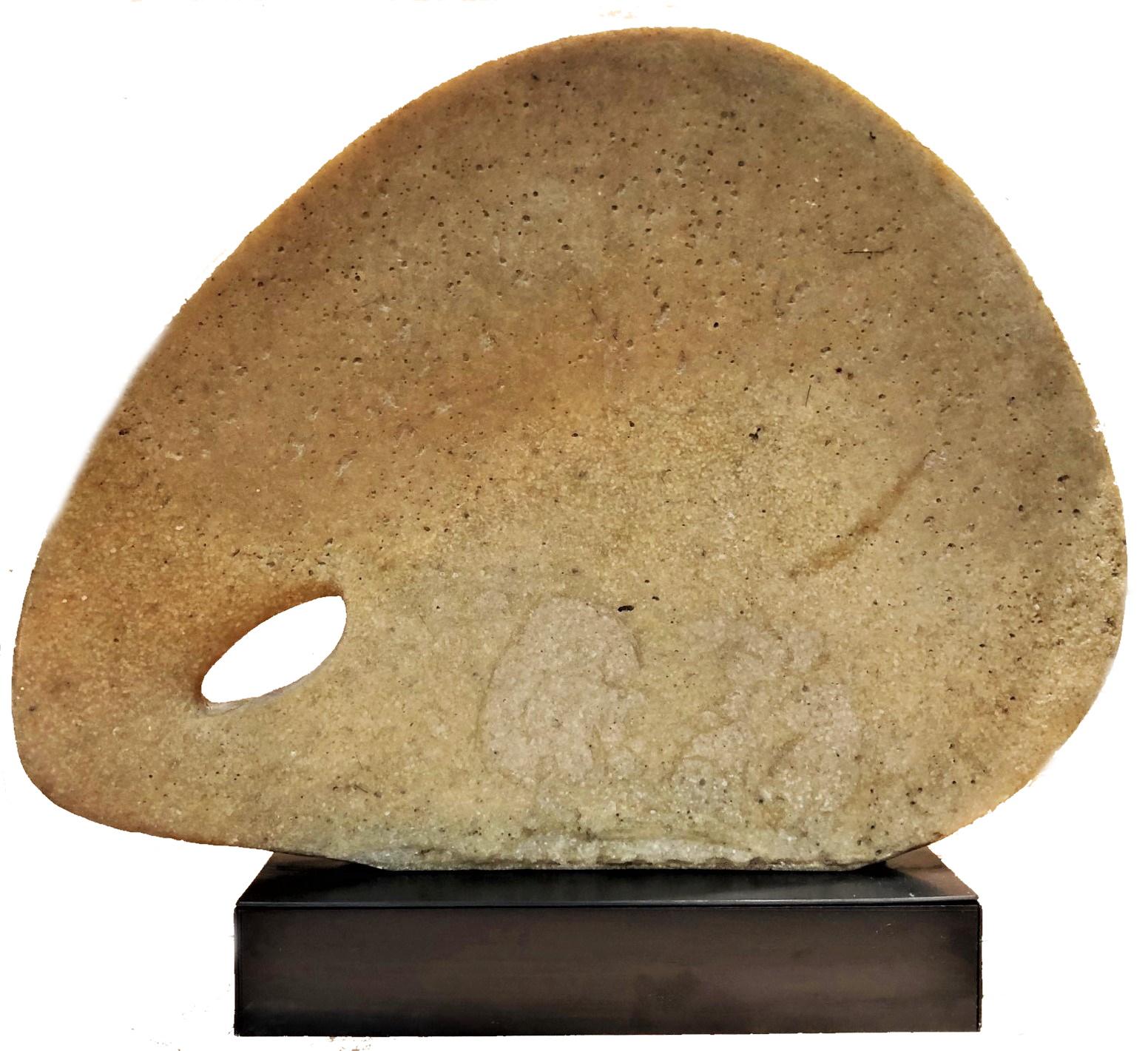Rhys Caparn, Extraterrestial, American Mid-Century Cast Stone Sculpture, 1969 In Good Condition For Sale In New York, NY
