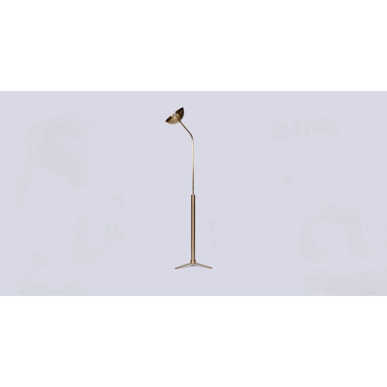 Other Rhythm Brass Dome Floor Lamp by Lamp Shaper For Sale