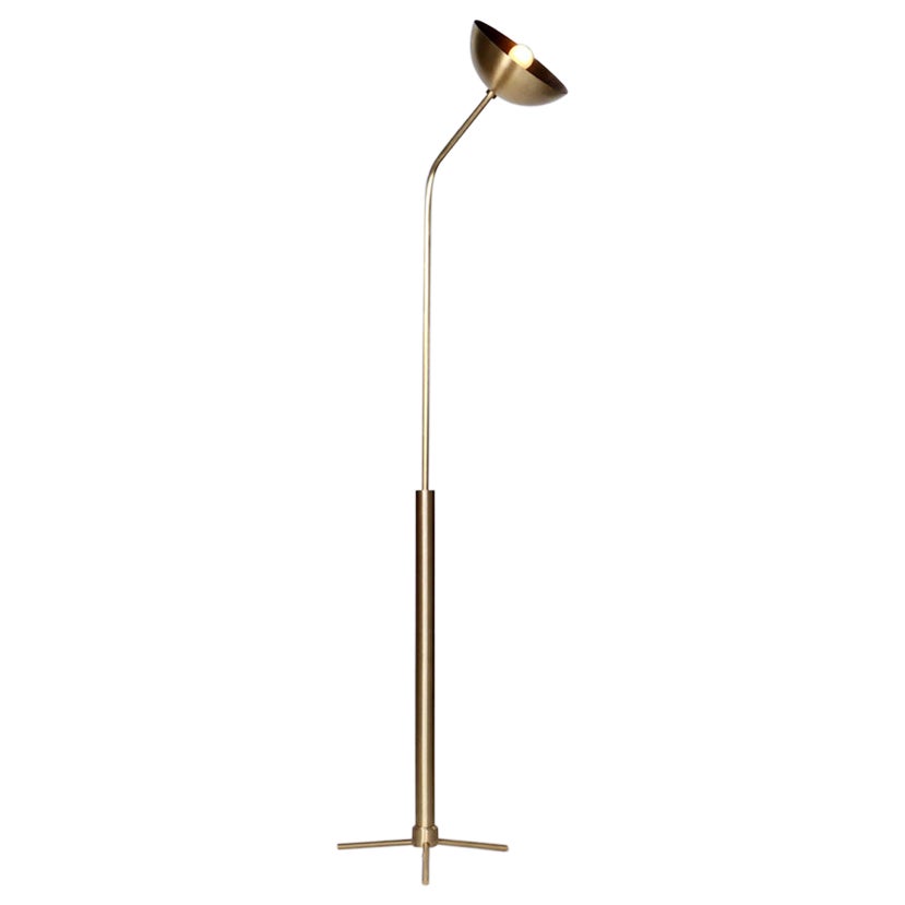 Lámpara de pie Rhythm Brass Dome by Lamp Shaper