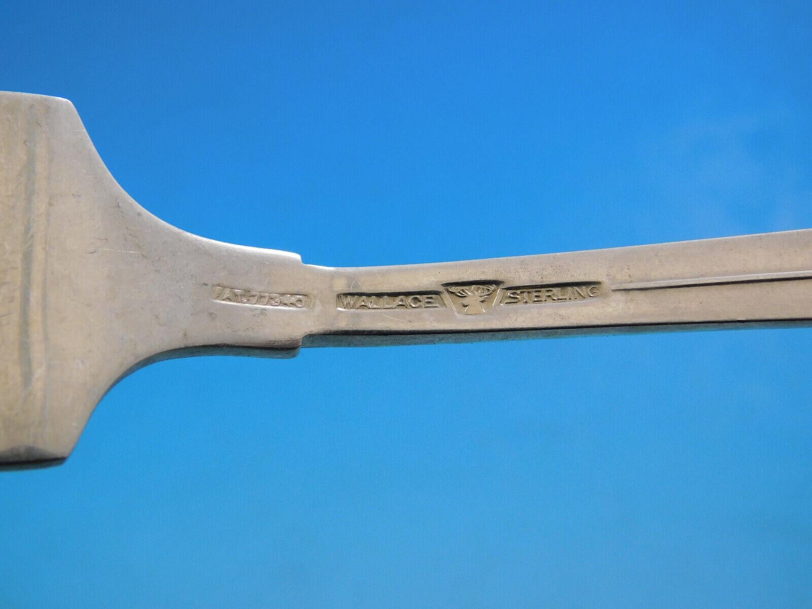 Argent sterling Service de couverts en argent sterling 79 pièces B Monogram de Wallace en vente