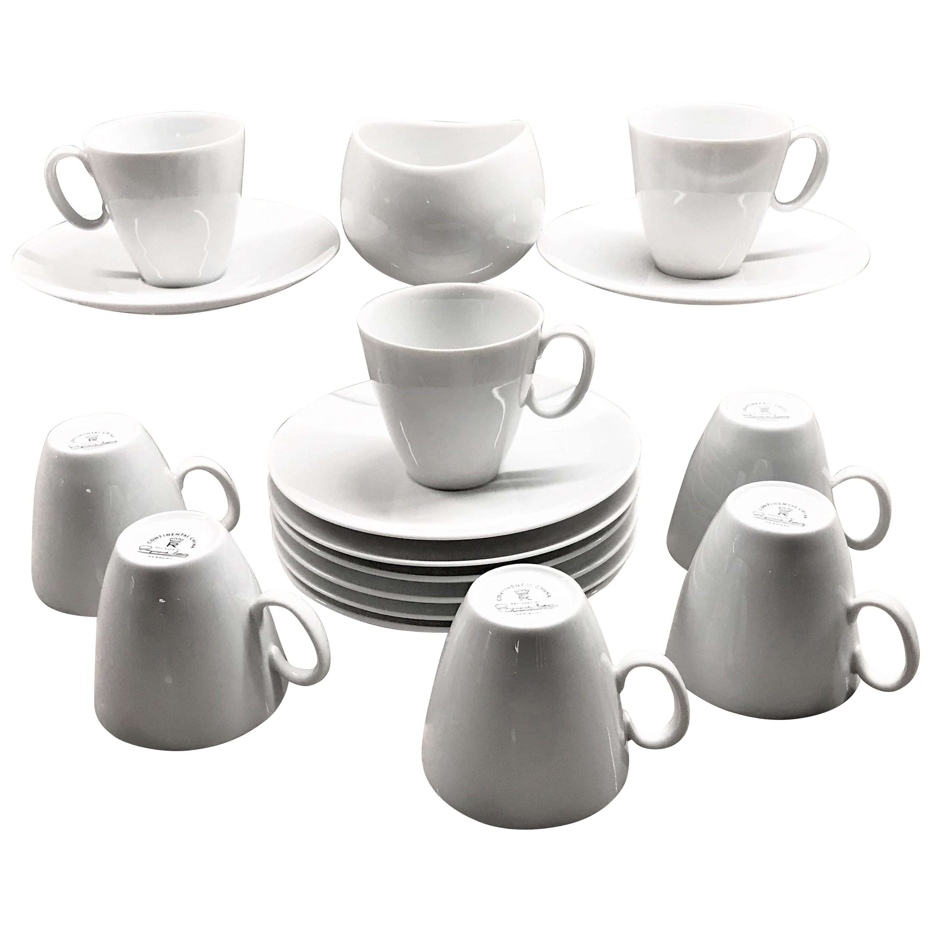 Rhythm Espresso Coffee Cups Continental China Raymond Loewy, Rosenthal, Germany