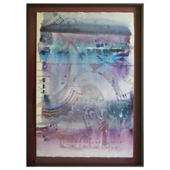 Rhythmic Modern Abstract Watercolor by Barry Bleach