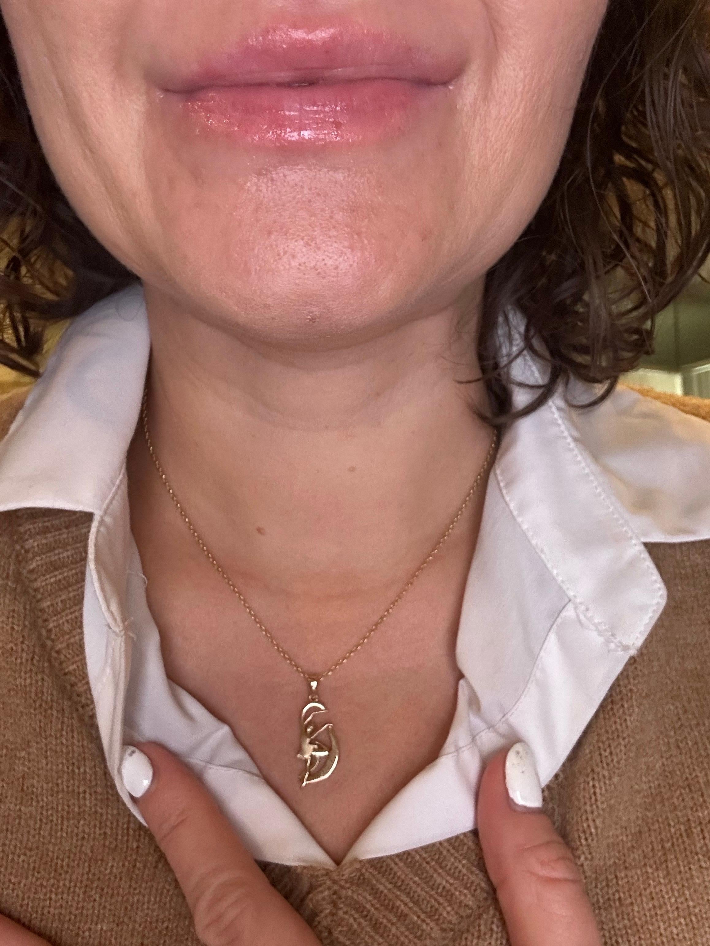 Gimnasia Rítmica collar colgante oro 14KT gimnasta con cinta rítmica en Nuevo estado para la venta en Boca Raton, FL