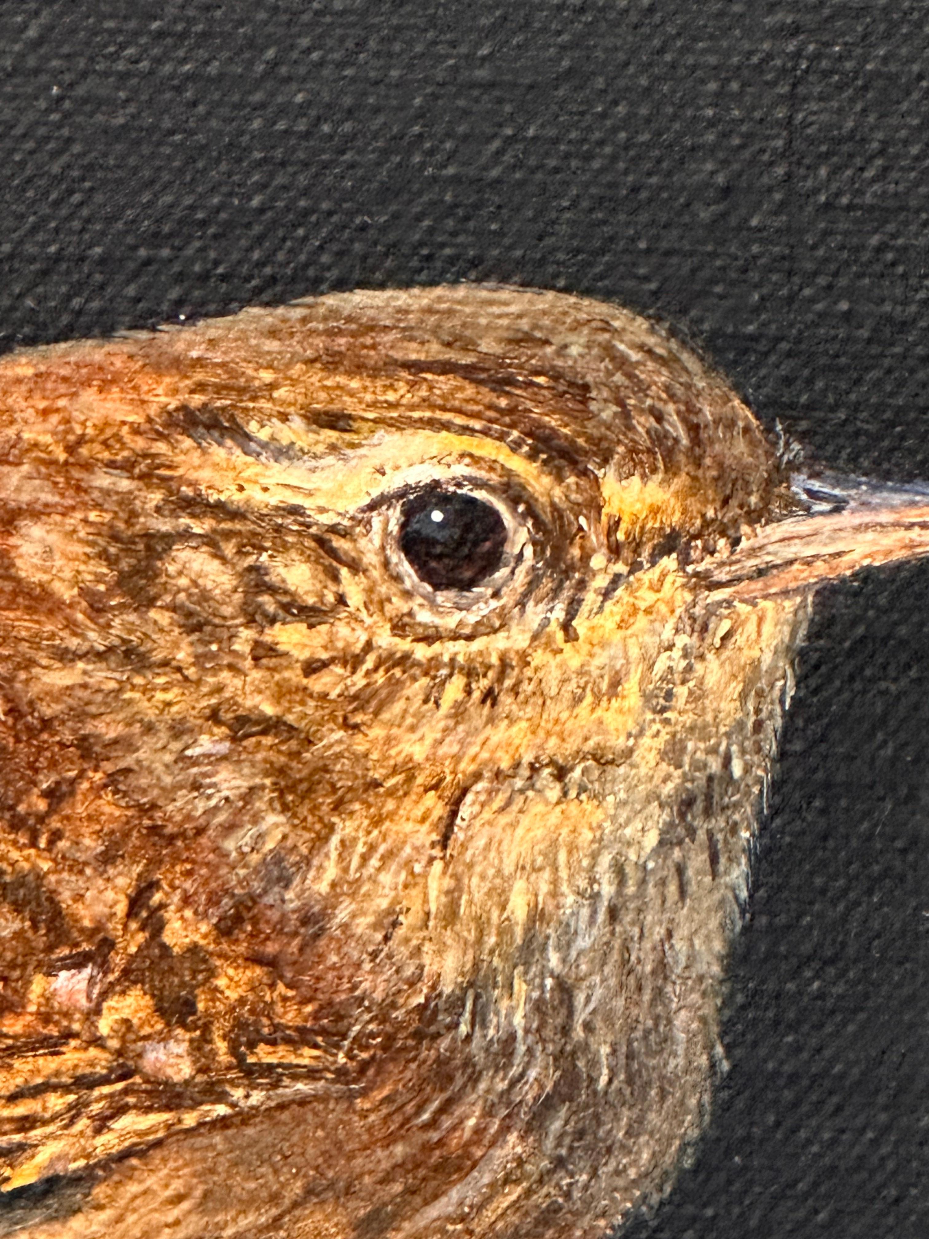 - 21. Jahrhundert Zeitgenössische realistische Malerei von einem Vogel im Angebot 1
