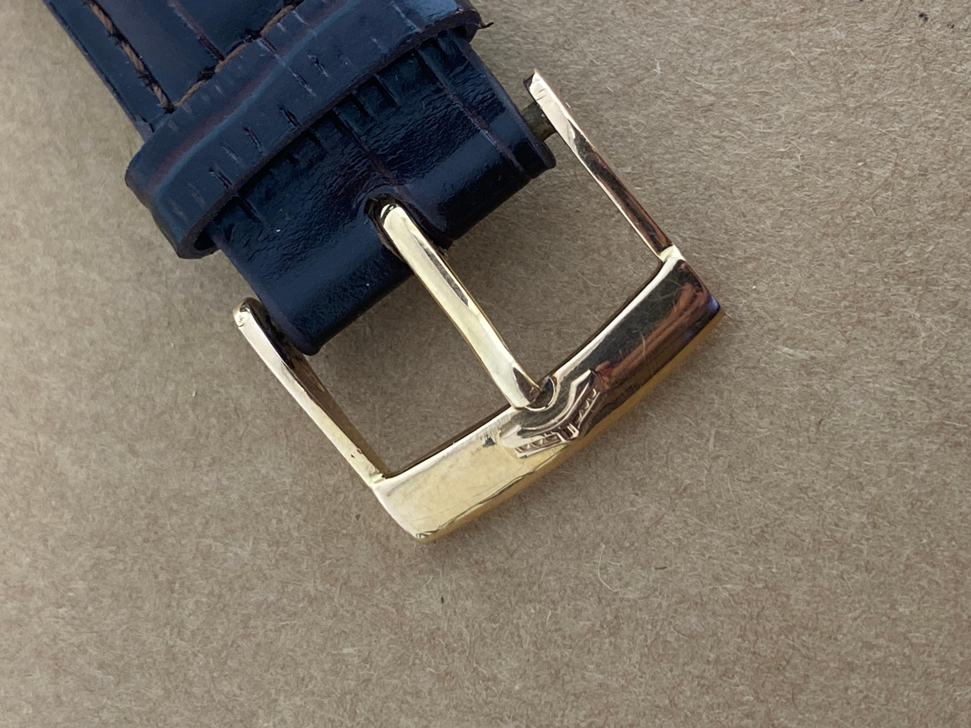 Rialto 18K Gold Chronograph Automatik 42mm Herrenuhr. 18K Goldschnalle & Rotor. 4