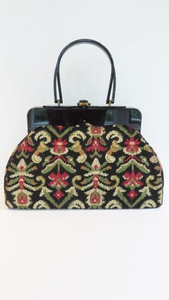 Rialto - Grand sac à main tapis des années 1960