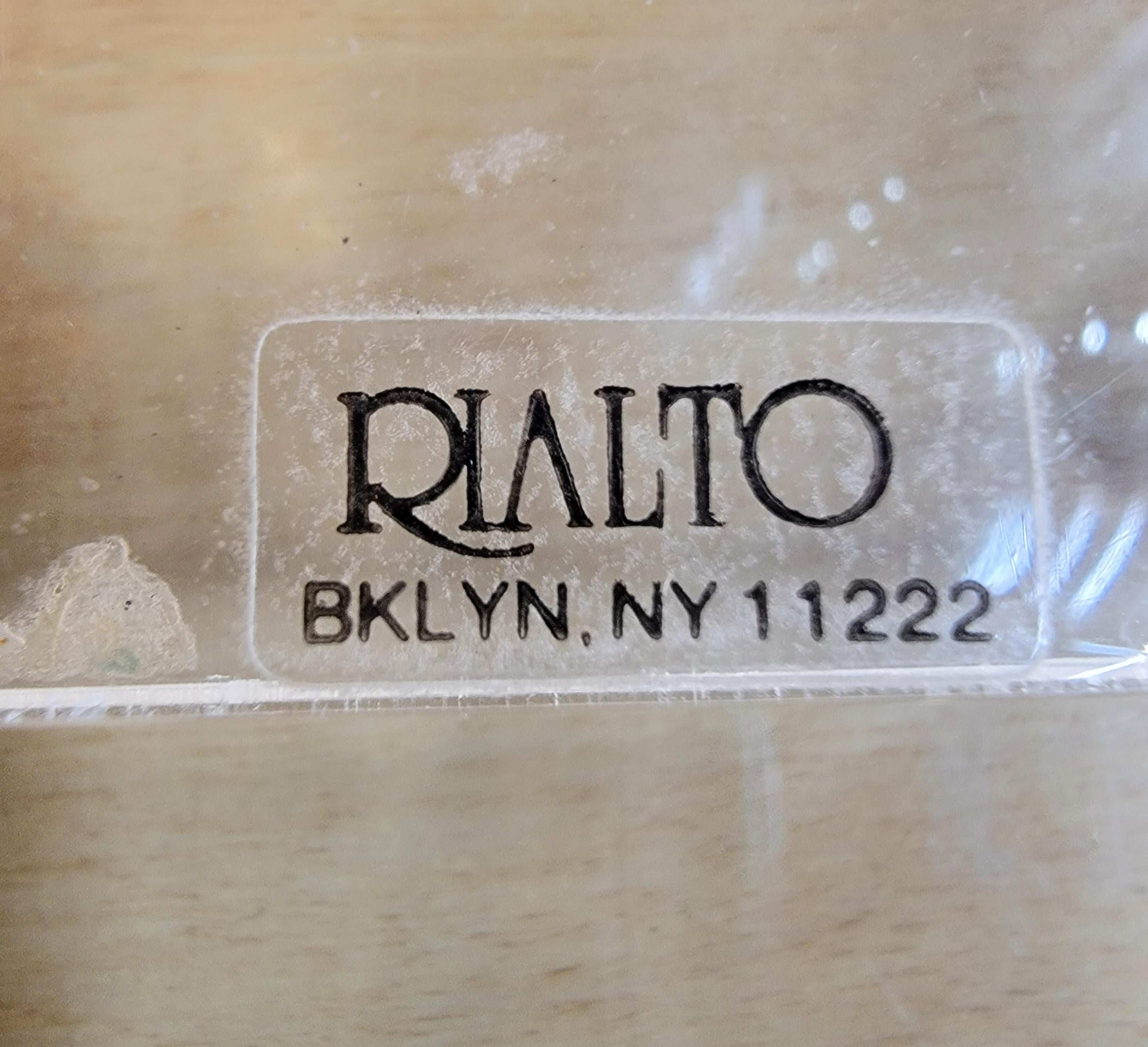 20th Century Rialto New York Illuminated & Magnified Vanity Mirror For Sale