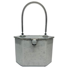 Rialto NY Grey Lucite Vintage Handbag