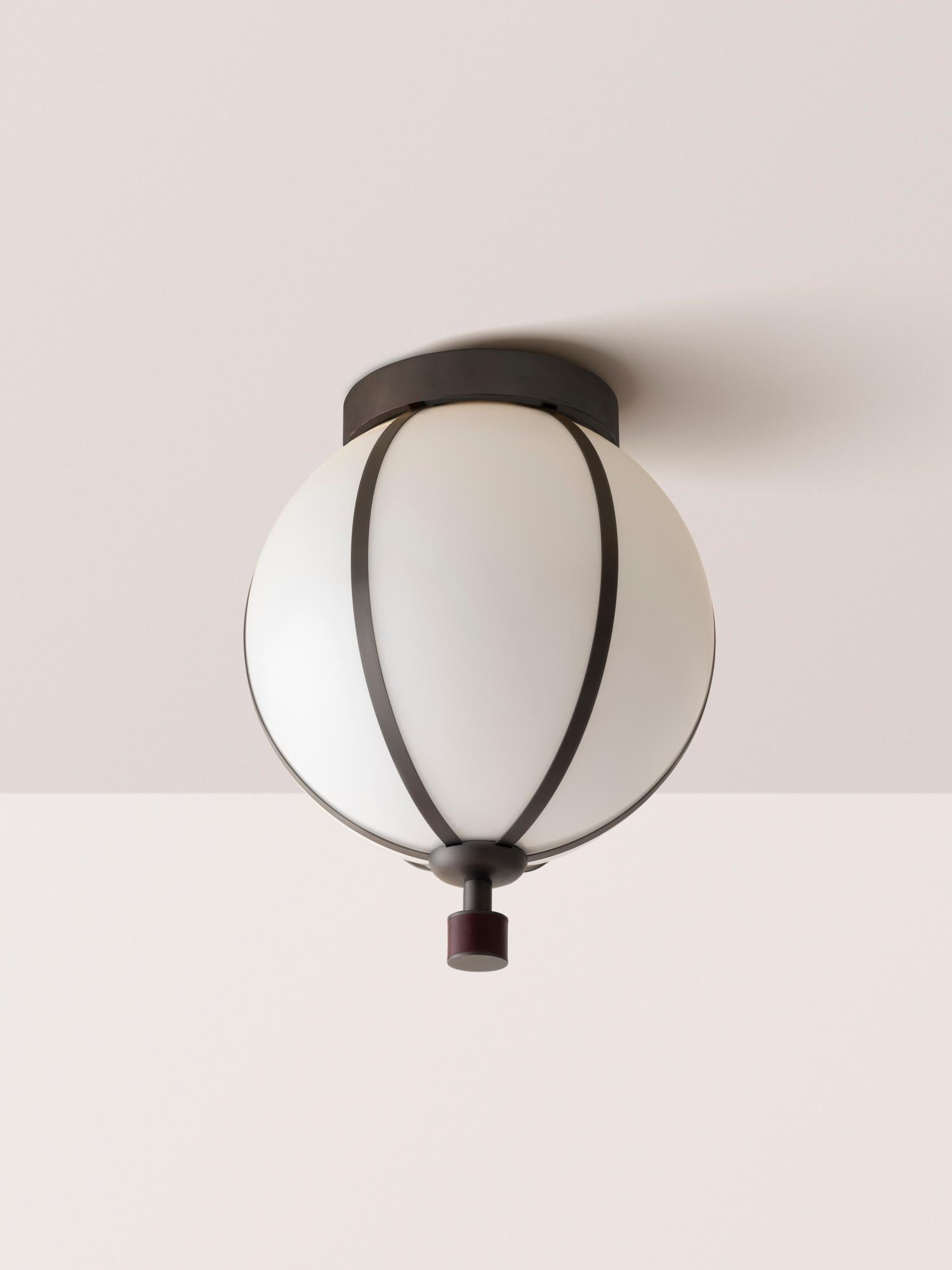 Contemporary Konekt Rib Flush Mount - Small Sphere For Sale