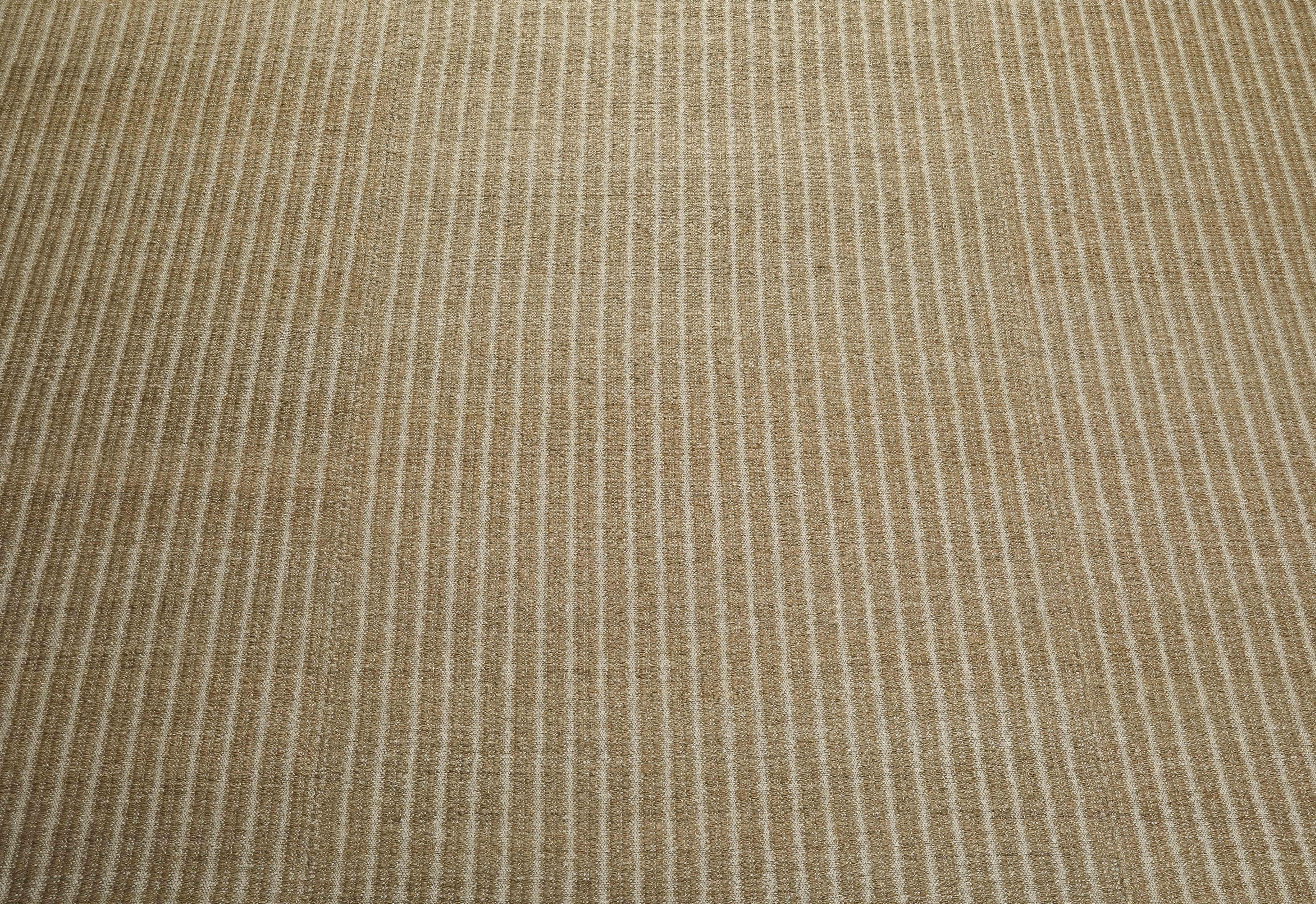 Tappeto per l'area Ribbed Camel & Cream Mohair annodato a mano di Ennui Home in vendita 7