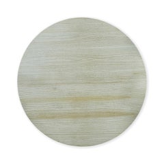 Ribbed Column 60" Round Dining Table - Fruitwood Finish