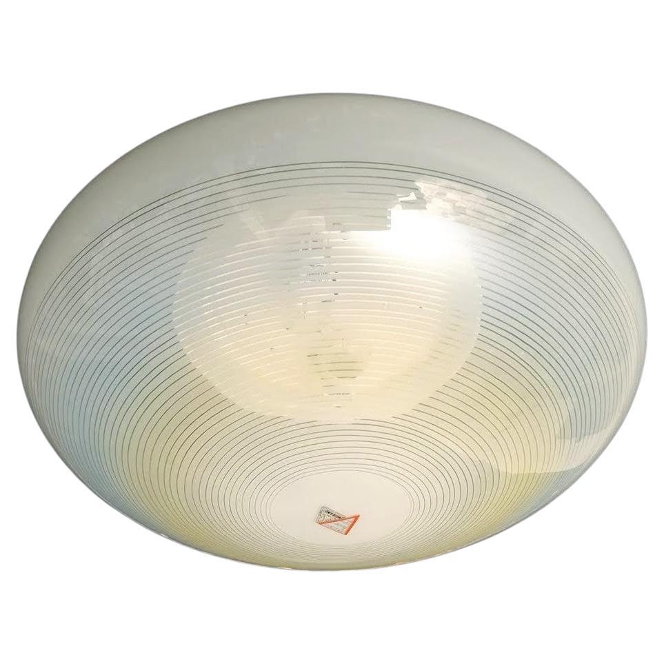 Ribbed Flush Mount by Murano Luce