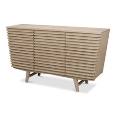 Ribbed Geometric Nine Drawer Dresser