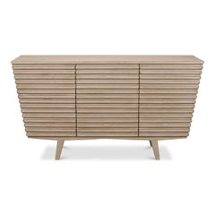 Ribbed Geometric Nine Drawer Dresser