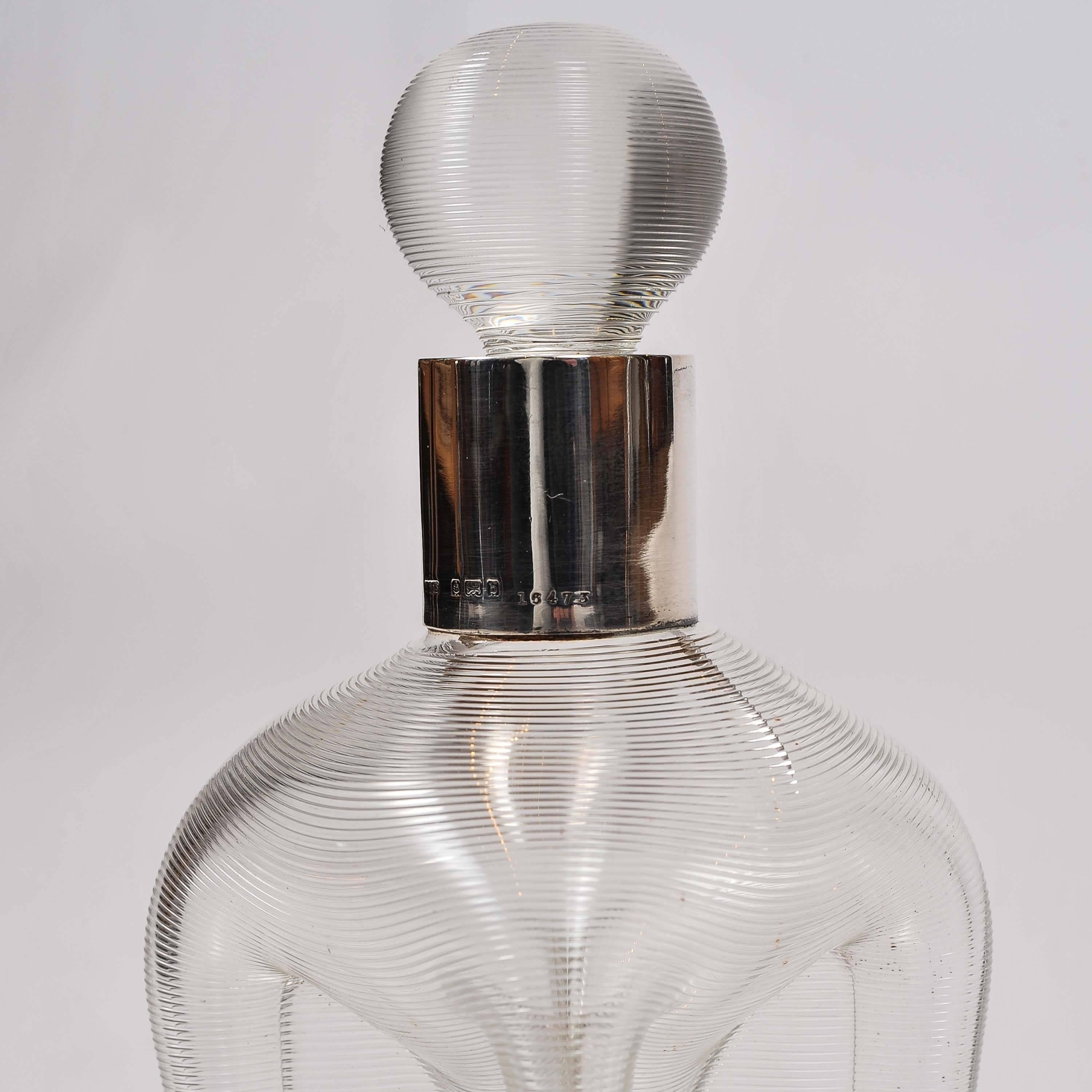 20th Century Ribbed Glass 