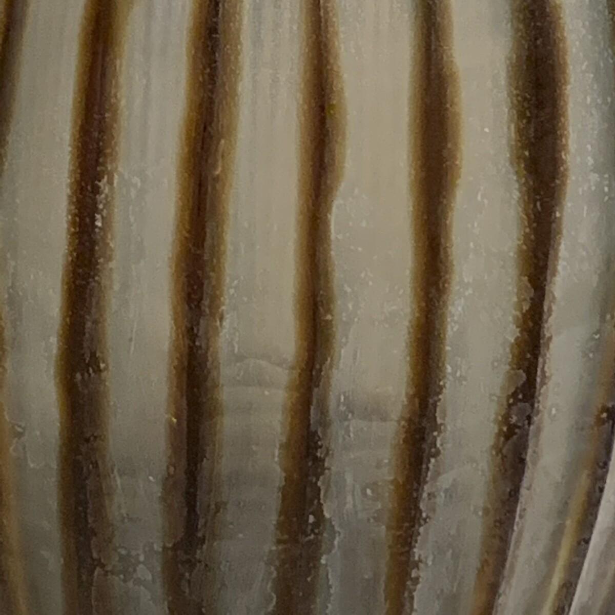 Vertical ribbed brown glass vase
Also available in a smaller size (S5440).
  