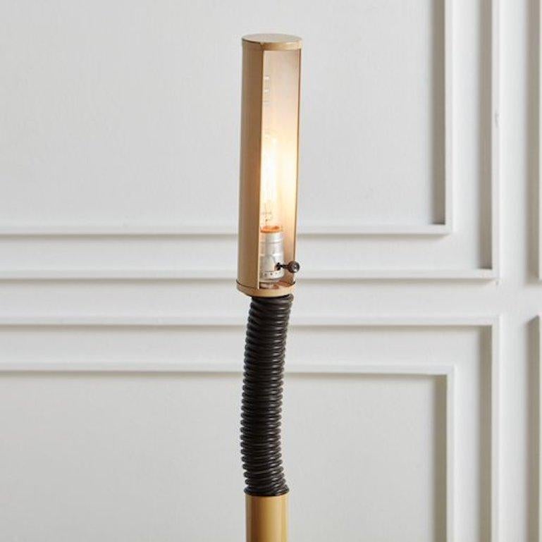 Ribbed Gooseneck Desk Lamp, 1970s 3