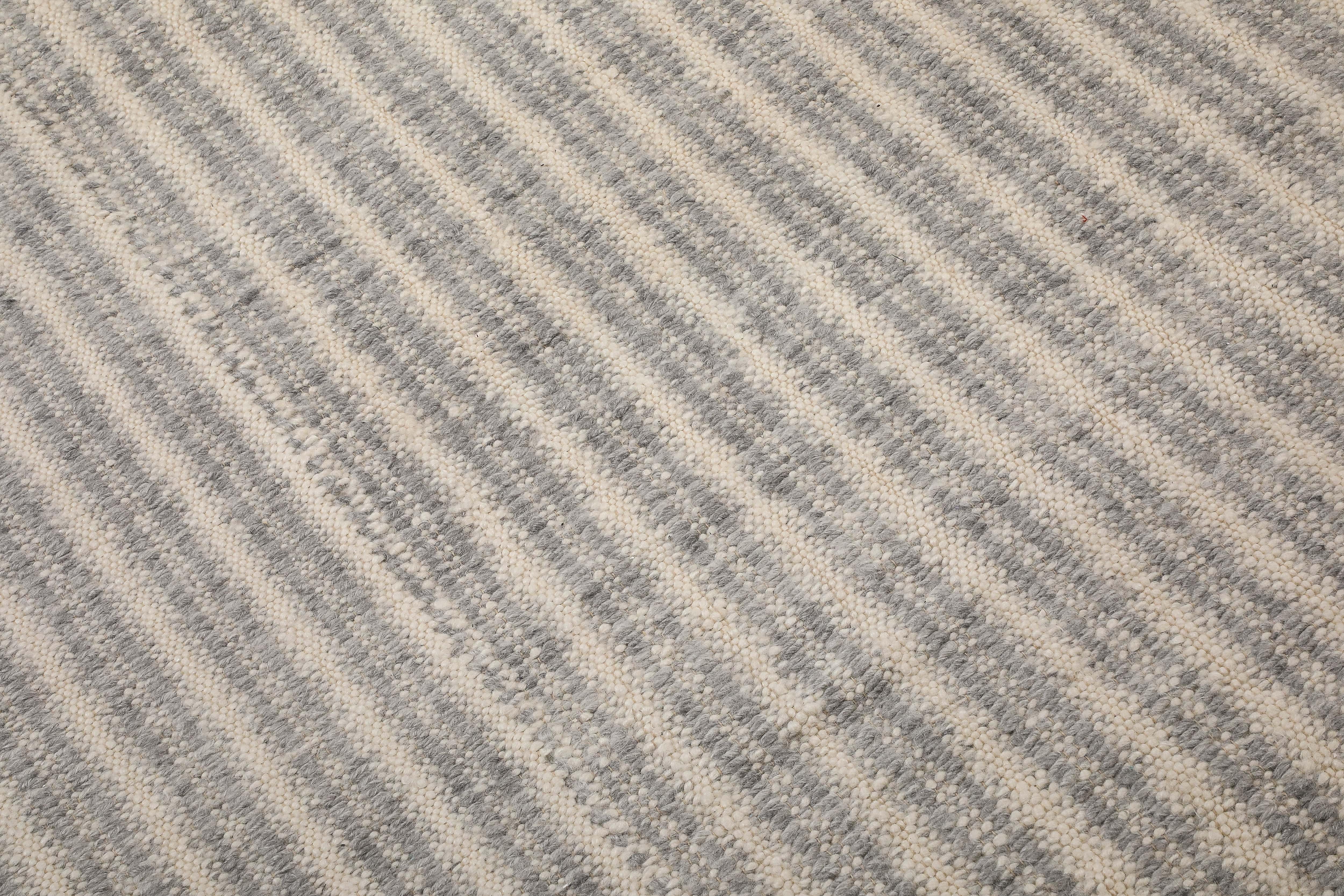 Ribbed Mohair Hand-Knotted Area Rug by Ennui Home For Sale 4
