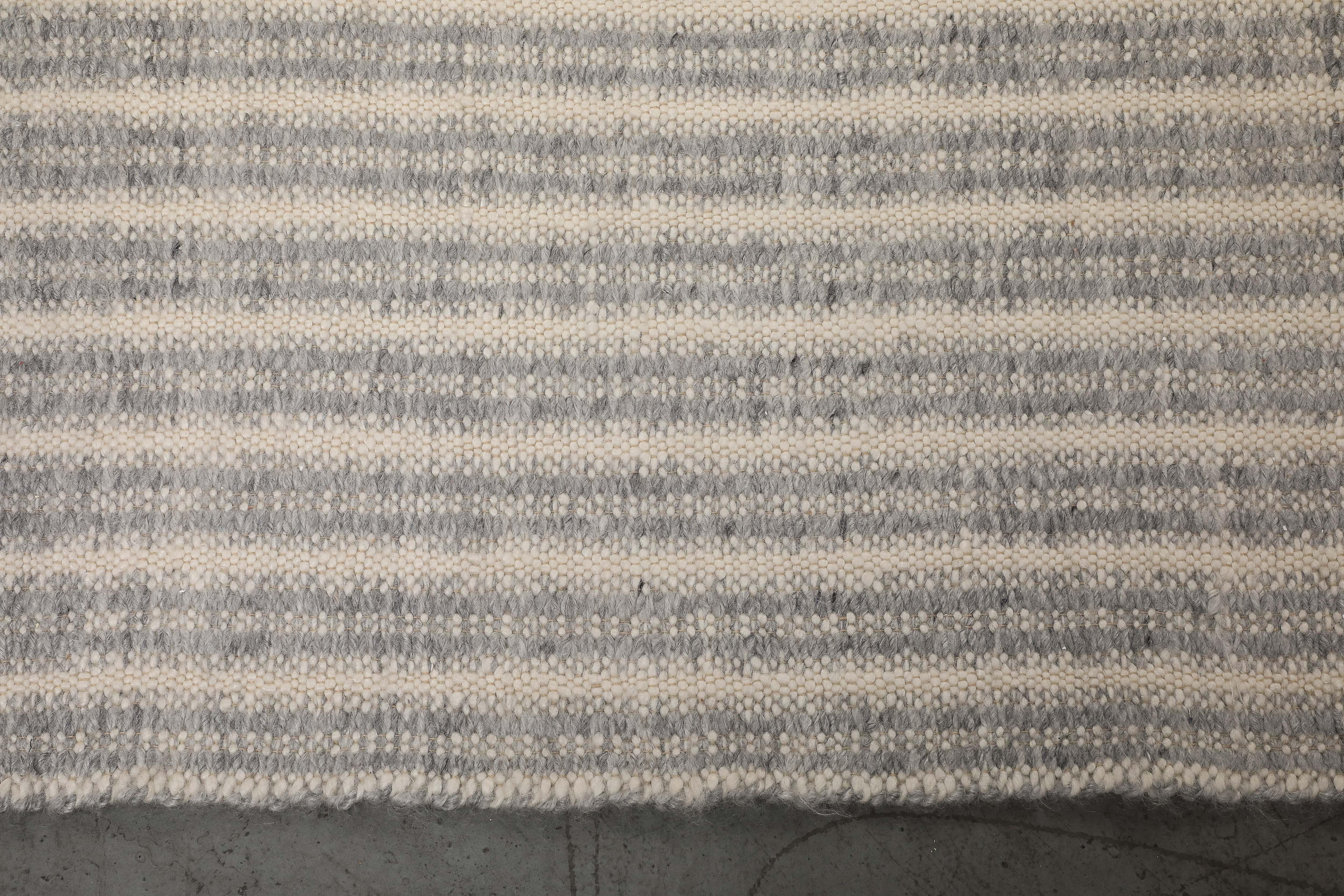 Ribbed Mohair Hand-Knotted Area Rug by Ennui Home For Sale 5