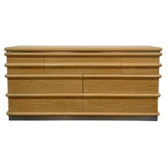 Ribbed Oak Credenza by Jay Spectre