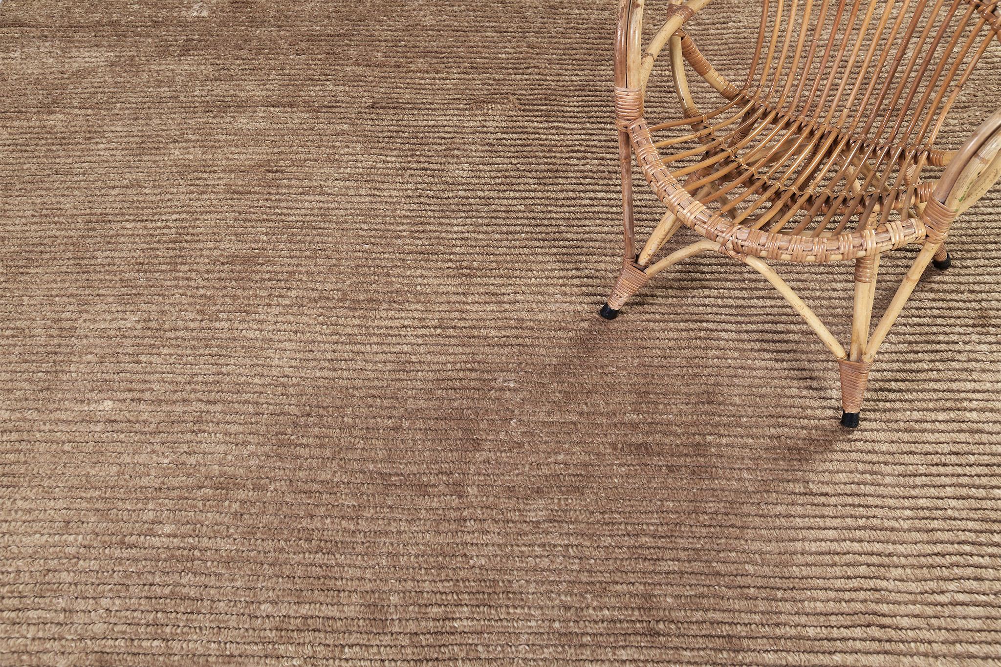 Hand-Knotted Ribbed Silt, Loam Collection For Sale