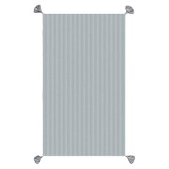 Ribbed Tassel Queen Size Cashmere Blanket in Grey