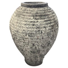 Ribbed Textured Large Water Vessel, Vietnam, Contemporary