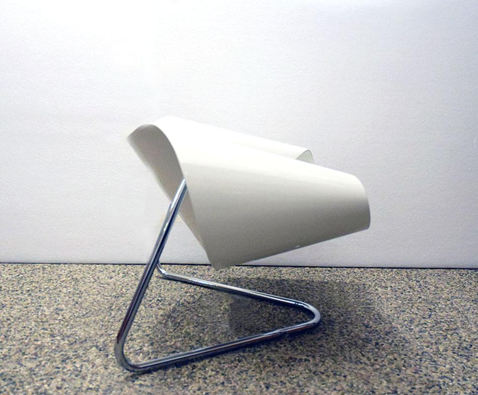Italian Ribbon armchair design by Cesare Leonardi and Franca Stagi for Bernini 1960s