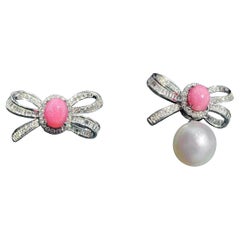 【Conchéa】Ribbon Bloom Convertible 4-Way Conch & Akoya Pearl Jewell - 1.39ct