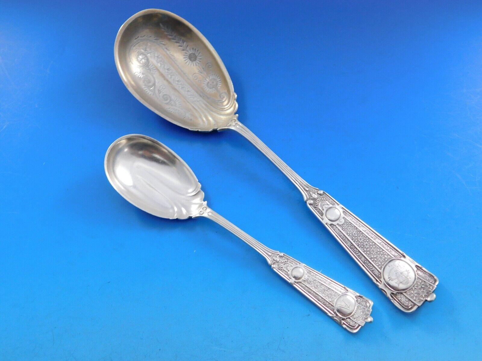 Ribbon by Wendt Sterling Silver Flatware Set for 8 Service 57 pieces Dinner 4