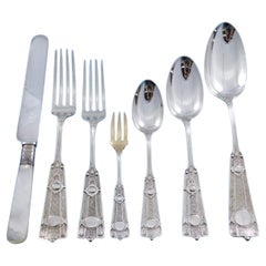 Ribbon by Wendt Sterling Silver Flatware Set for 8 Service 57 pieces Dinner