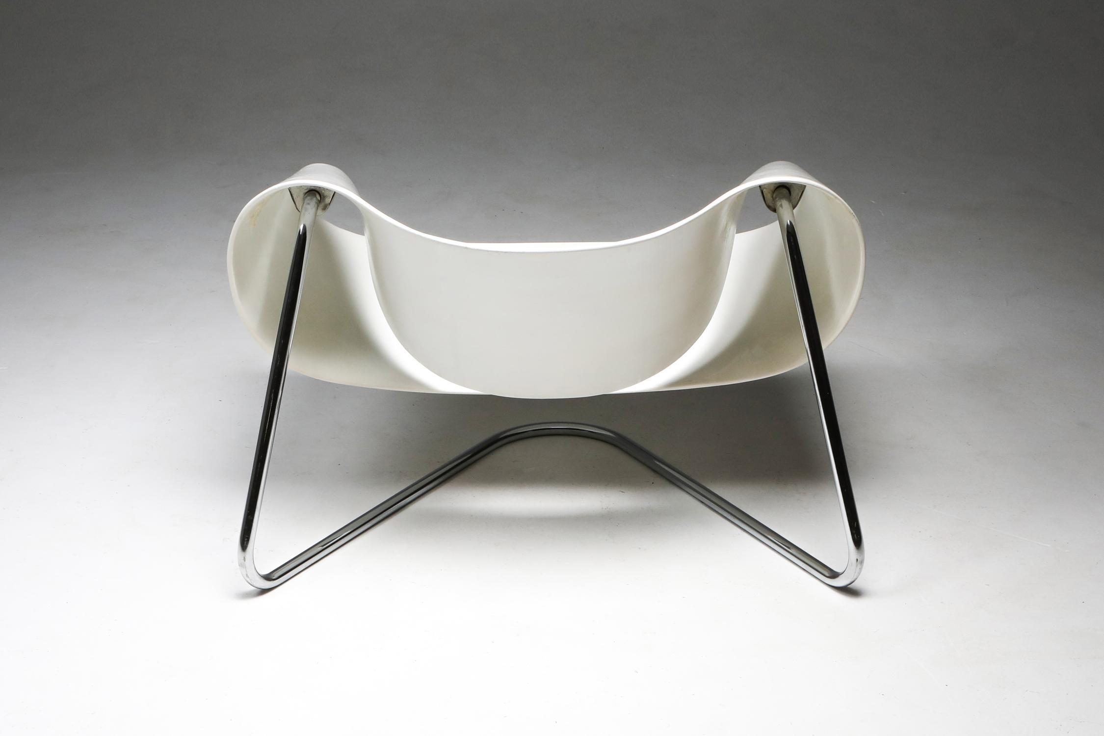 Ribbon Chair by Franca Stagi for Bernini, 1961 In Good Condition In Antwerp, BE