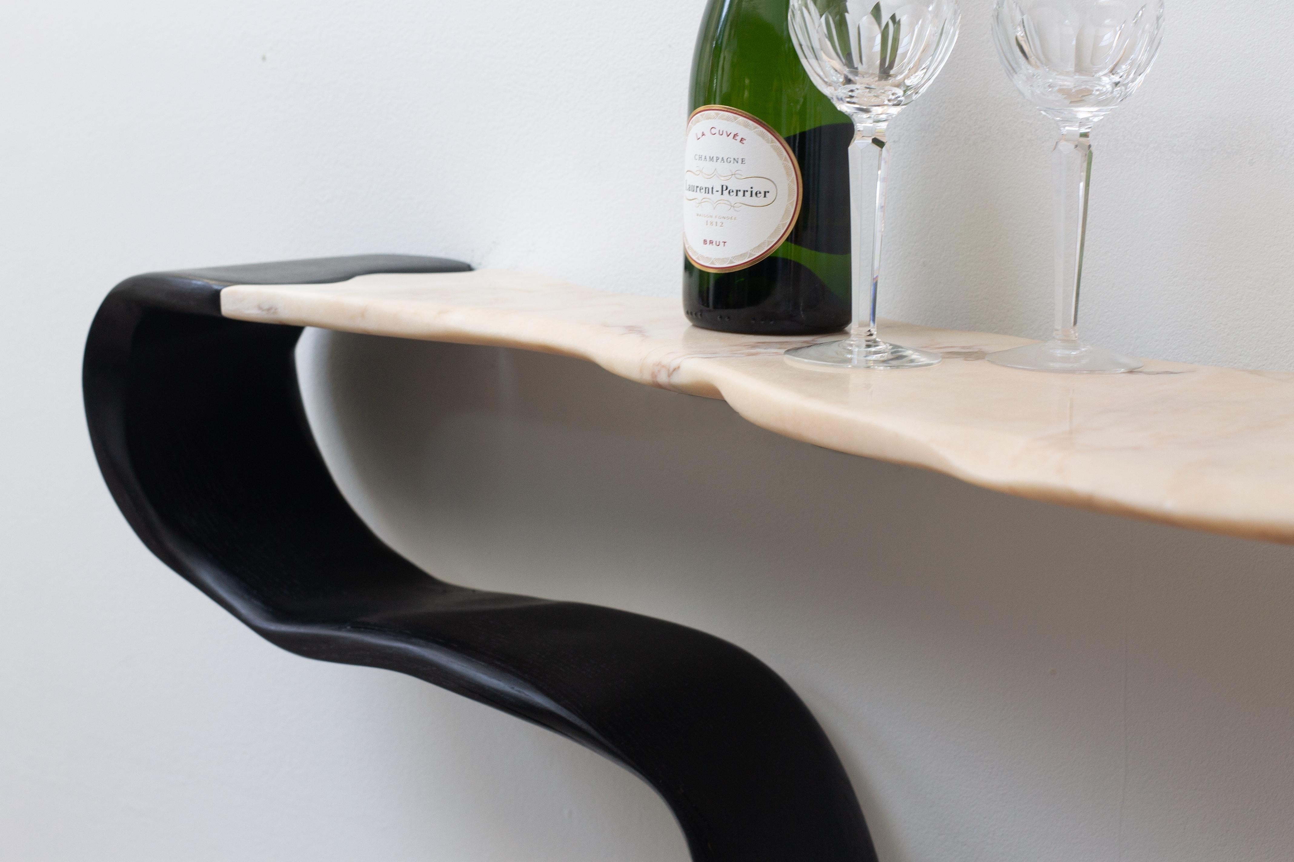 Organic Modern Ribbon Console Table For Sale