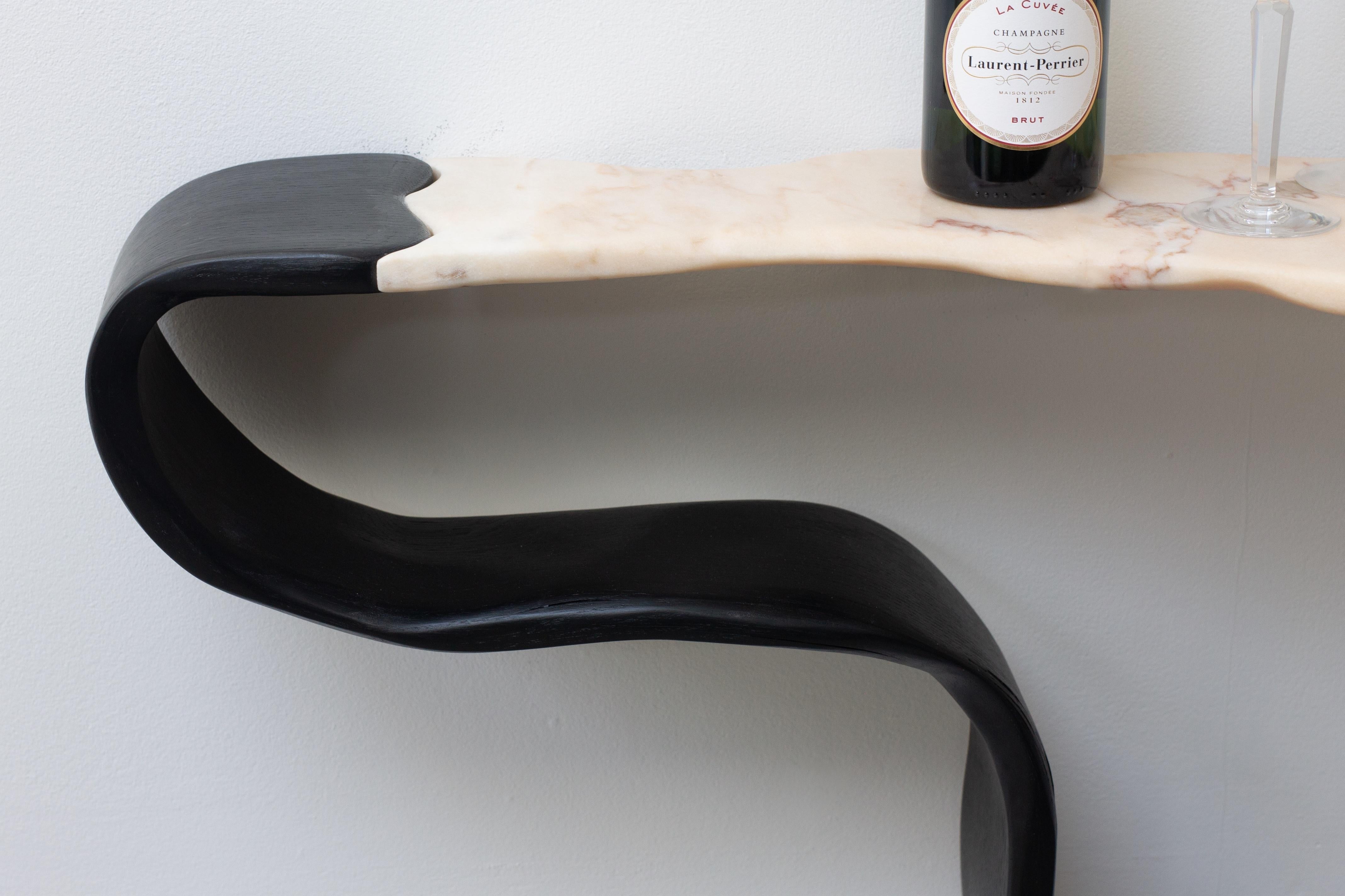 Contemporary Ribbon Console Table For Sale